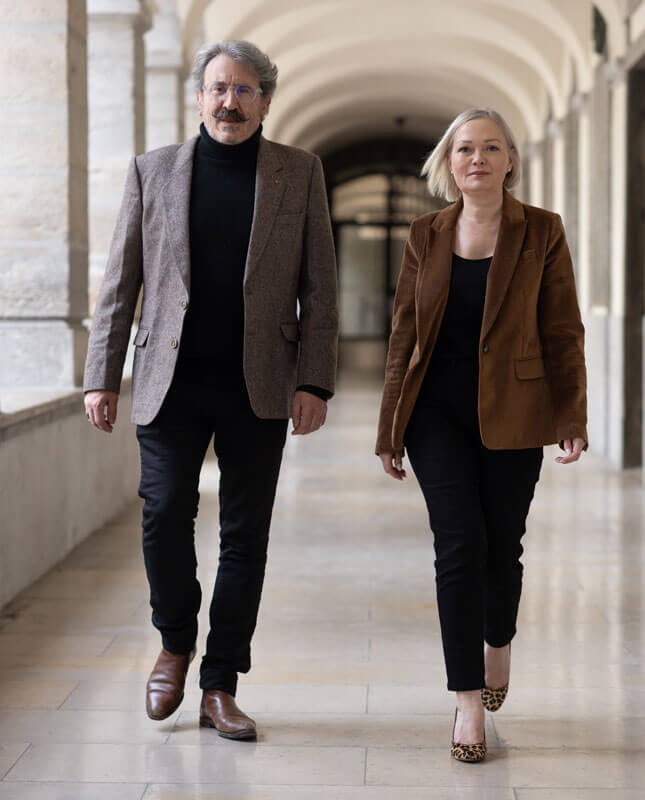 Maitre Caroline Chevallier et Maitre Pascal Touhari